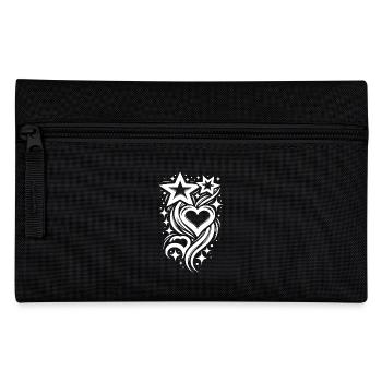 Tattoo composition of hearts and stars - Pencil Case - black - Front