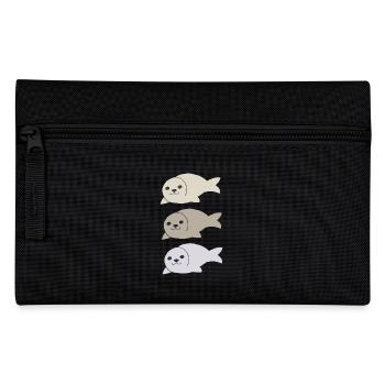 robbe dreifach - Federtasche - Schwarz - Vorne