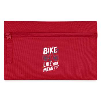 Dynamic Bicycle Quote Design - Pencil Case - red - Front