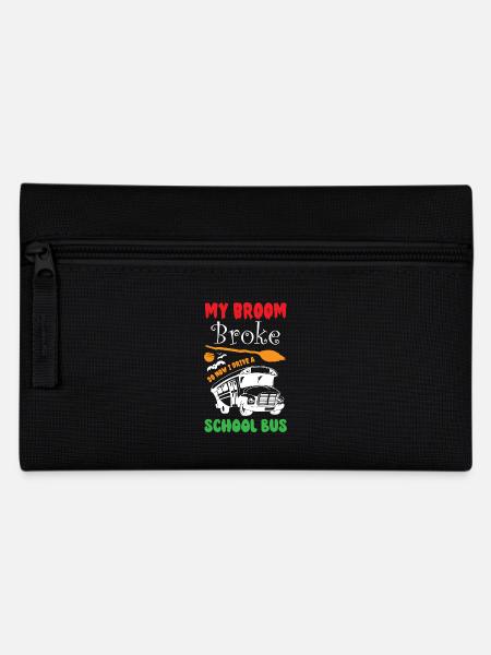 Funny Witch School Bus Driver Halloween - Federtasche - Schwarz