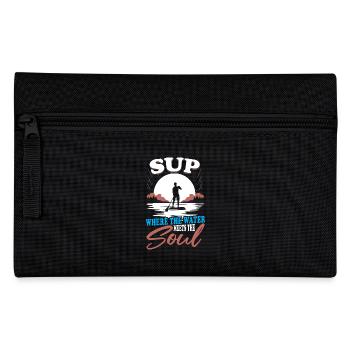 Stand Up Paddleboarding Wassersport Rennen Sup Pop - Federtasche - Schwarz - Vorne