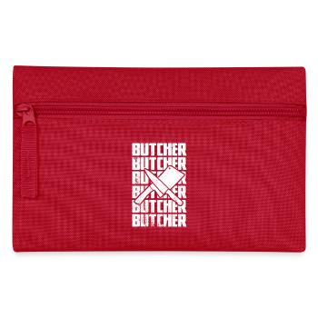 Drôle de boucher - Trousse - rouge - Devant