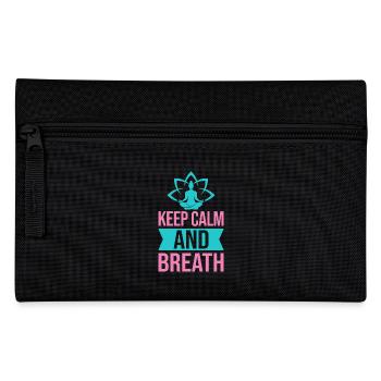 Yoga Keep Calm & Breath Funny Yoga - Trousse - noir - Devant