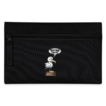 Guten Tach Guten Hallo Lustiger Spruch Witzig - Federtasche - Schwarz - Vorne