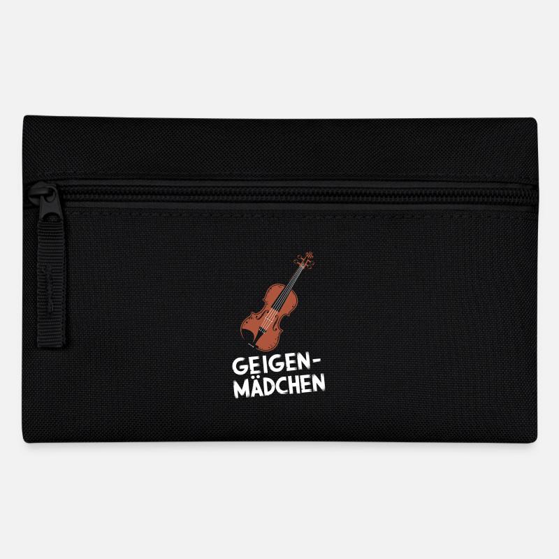 Geigen Spieler Instrument Geiger Violinist Violine - Federtasche - Schwarz