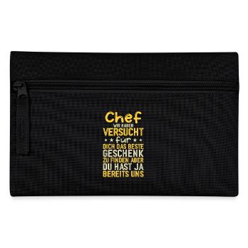 Chef wir haben Versucht das beste Geschenk - Federtasche - Schwarz - Vorne