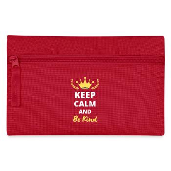 Keep Calm and Be Kind - Trousse - rouge - Devant