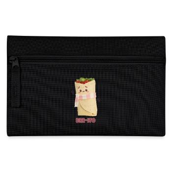 Brr-ito - Cold Burrito Funny Food Pun - Pencil Case - black - Front