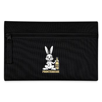 Prosterhase - Osterhase - Prost - Ostern - Federtasche - Schwarz - Vorne