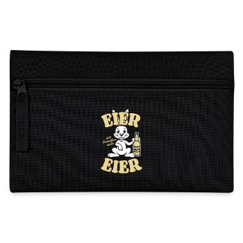 Eier wir brauchen mehr Eier - Prost - Ostern - Federtasche - Schwarz - Vorne