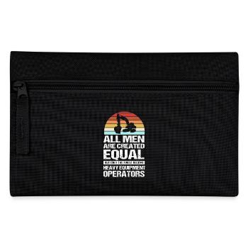 Construction site excavator driver excavation - Pencil Case - black - Front
