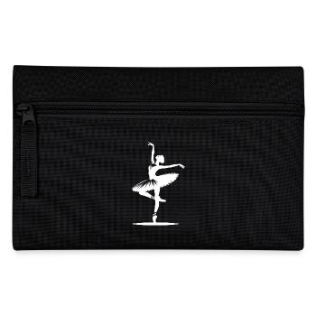 Ballerine dansante dans une pose de danse parfaite - Trousse - noir - Devant