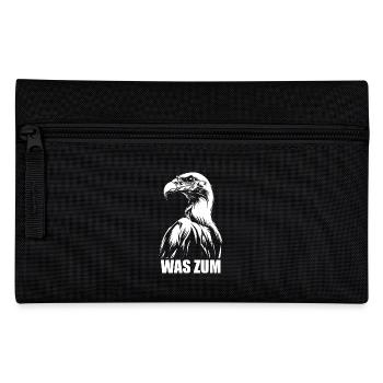 Was zum Geier? Spruch - Geschenk - Federtasche - Schwarz - Vorne