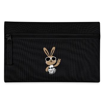 Happy Easter - Easter Bunny - Easter Egg - Gift - Pencil Case - black - Front