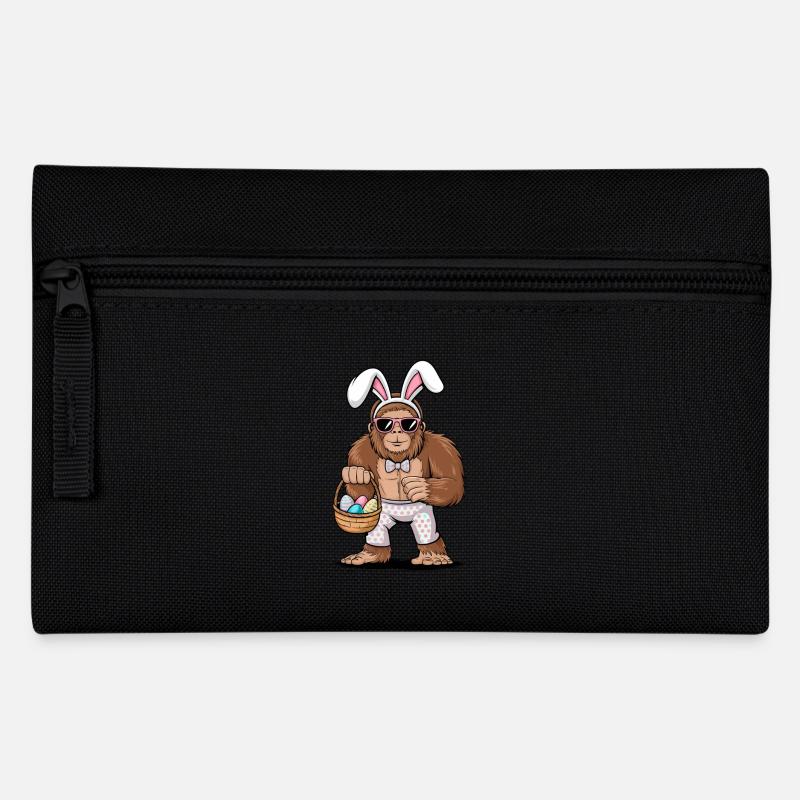 Bigfoot Ostern - Federtasche - Schwarz