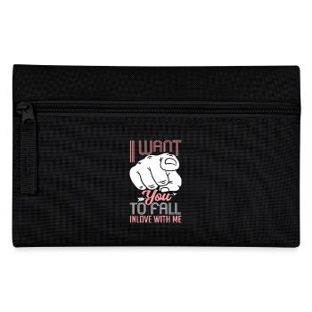 Zeigefinger Ich Will Dass Du Dich Verliebst - Federtasche - Schwarz - Vorne