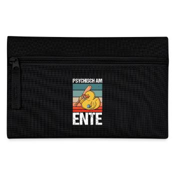 Psychisch Am Ente - Federtasche - Schwarz - Vorne