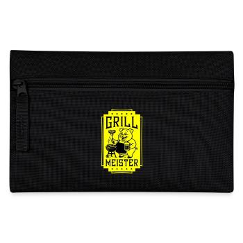 Grillmeister Ferkel Grillen - Federtasche - Schwarz - Vorne