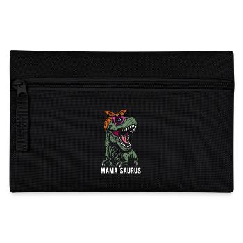 Maman Saurus - T-Rex - Tyrannosaure - Cadeau - Trousse - noir - Devant