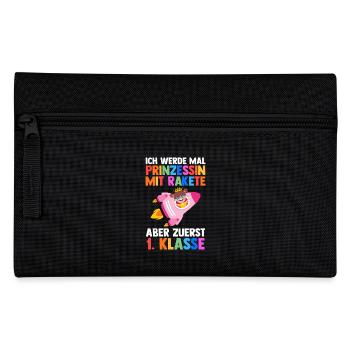 Prinzessin Erste Klasse Einschulung Schulkind - Federtasche - Schwarz - Vorne