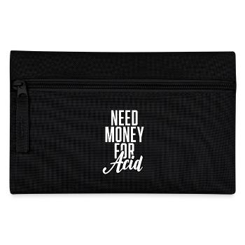 Need Money For Acid - Federtasche - Schwarz - Vorne