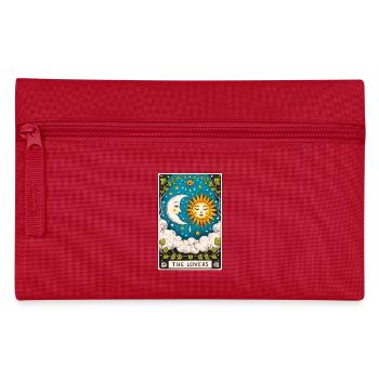 Liebhaber Tarot Sonne Mond - Federtasche - Rot - Vorne