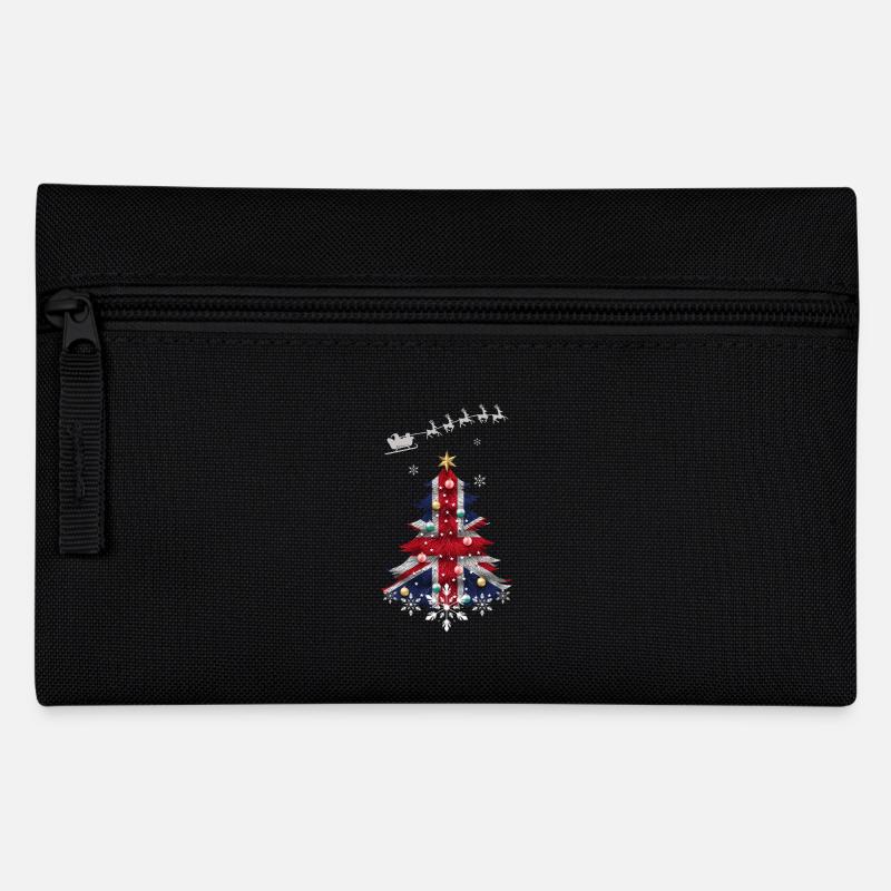 Sapin de Noël avec drapeau du Royaume-Uni - Trousse - noir