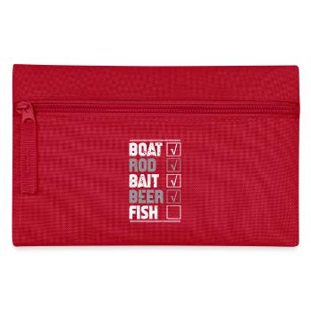 Anglers Fishermen Fishing Sport Fishermen - Pencil Case - red - Front