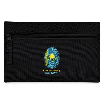 Empreinte génétique Kazakhstan - Drapeau Proud Roots - Trousse - noir - Devant