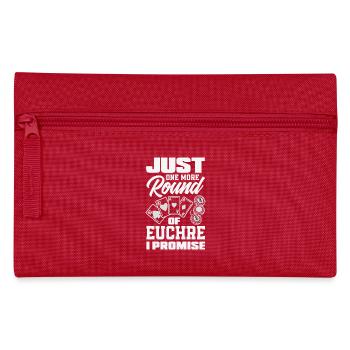 Nur Noch Eine Runde Euchre - Federtasche - Rot - Vorne