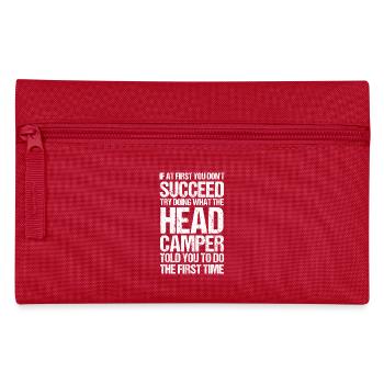 Camping Bonfire Camp Life Forest Camper - Pencil Case - red - Front