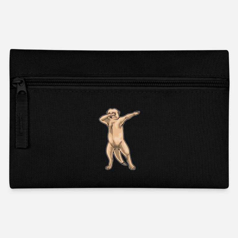 Erdmännchen Hip Hop Tanz - Federtasche - Schwarz