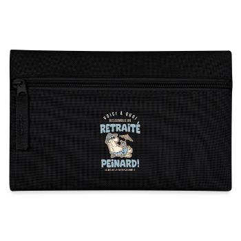 Retraite Humour retraité Cadeau drole retraite - Trousse - noir - Devant
