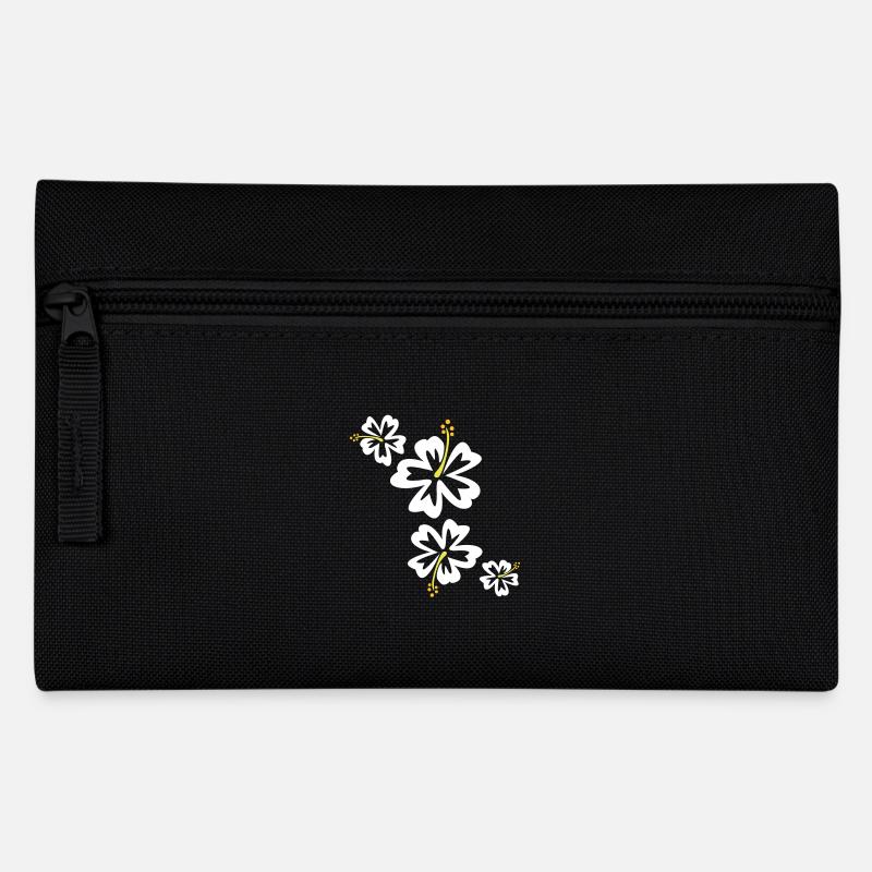 Hawaii Flower - Federtasche - Schwarz