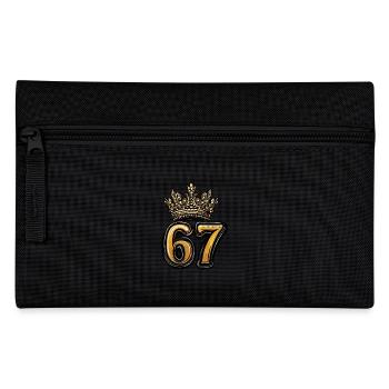 67 Zahl Krone - Federtasche - Schwarz - Vorne