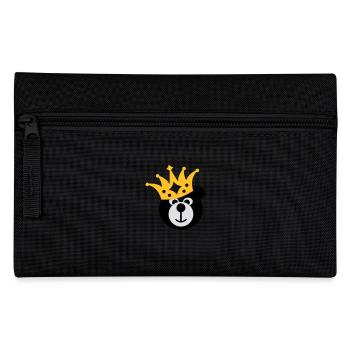 BÄR mit KRONE - Federtasche - Schwarz - Vorne