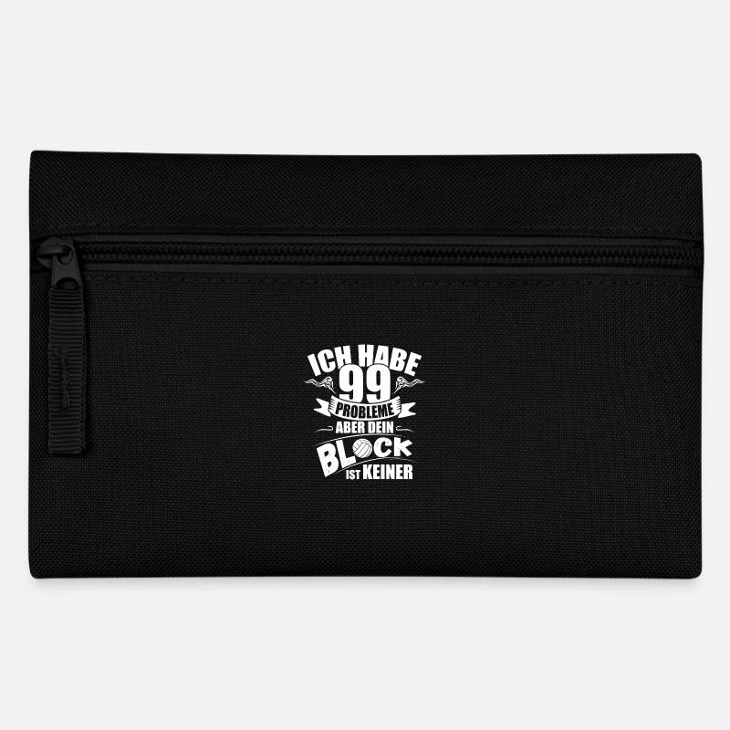 Dein Block ist kein Problem! Volleyball - Federtasche - Schwarz
