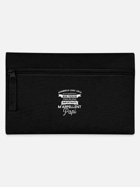 papi t-shirt cadeau papy - Trousse - noir