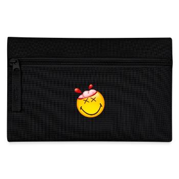 Smiley Glossy Happy Brain - Pencil Case - black - Front