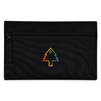 LGBT lgbtqi queer Weihnachtsbaum Regenbogen - Federtasche - Schwarz - Vorne