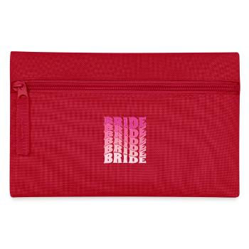 Retro Bride Future Mrs, Bachelorette Party Gift - Pencil Case - red - Front