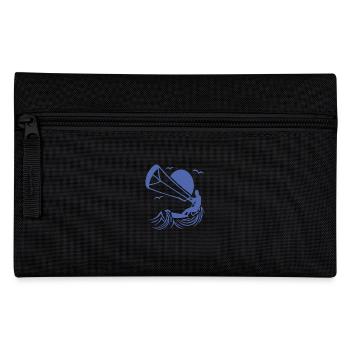 Kitesurfer Silhouette, Kiten Abenteuer Design - Federtasche - Schwarz - Vorne
