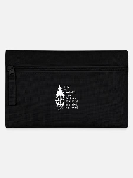 into the forest I go lose my mind and find my soul - Pencil Case - black