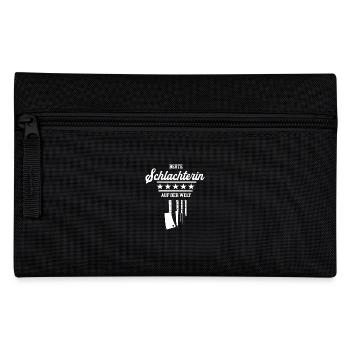 Beste Schlachterin Schlachterei Meisterin Azubi - Federtasche - Schwarz - Vorne