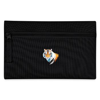 Tiger Vector Art with Vibrant Colour Illustration - Pencil Case - black - Front