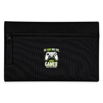 Junge Gamer: Kinder der Zockerwelt - Federtasche - Schwarz - Vorne