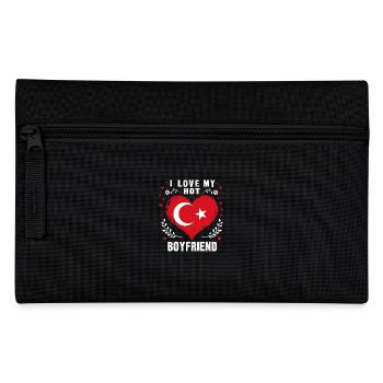J’aime mon petit ami turc chaud couple drapeau de Turquie - Trousse - noir - Devant
