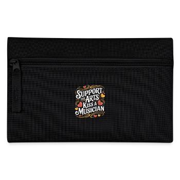 Support The Arts Kiss A Musician 5 - Federtasche - Schwarz - Vorne