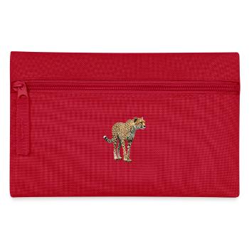 Gepard echt - Federtasche - Rot - Vorne