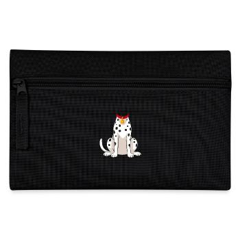 Fasching Dalmatiner - Kinder Kostüm - Federtasche - Schwarz - Vorne